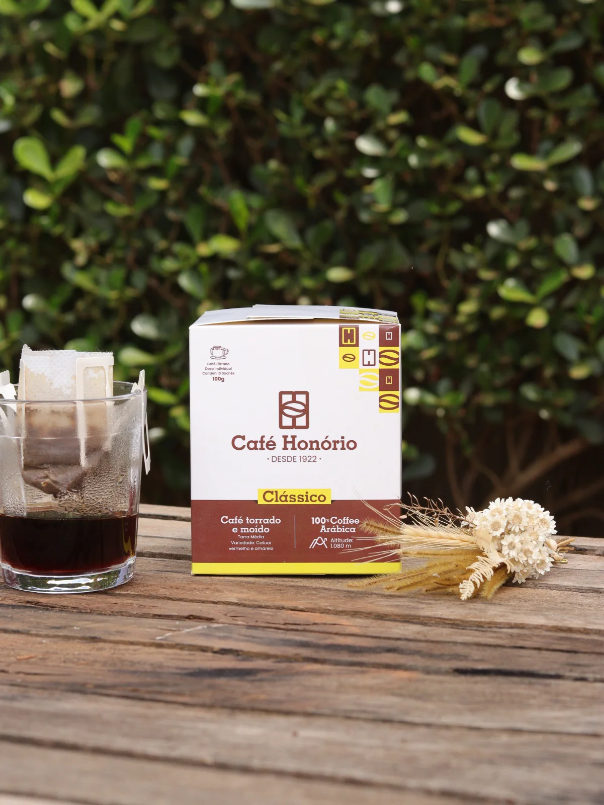 Café Honório Cássico Especial 100% Arábica Drip Cofee 300gr 10 saches
