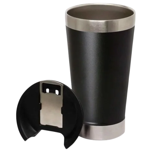 Copo Térmico Inox com Tampa e Abridor